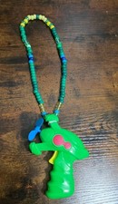 Handmade Alien Bubble Gun Kandi Necklace   Rave EDM Festival Accessory