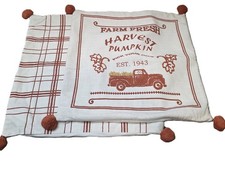 Fall Harvest Decor Set of 2 Pillow Covers ONLY 20 x 20" inch -BRAND NEW READ