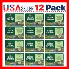Irish Spring Aloe Mist Bar Soap for Men x 12 Pack Deodorant Bar Soap, 3.7 Oz