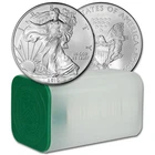 Roll of 20 Silver 2010 American Eagle Fine .999 US 1oz BU Coins in Mint Tube
