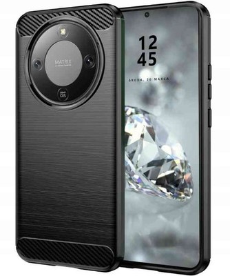 Für Honor Magic8 Lite 5G - Etui HandyTasche Back Case Schutz Hülle CARBON Hybrid