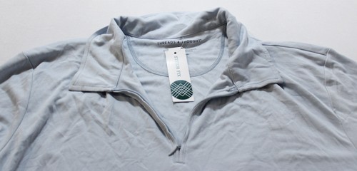 Threads 4 Thought Men's Erick Peached Pique Zip Polo Top WR4 Mint Size 2XL NWT - Picture 2 of 4