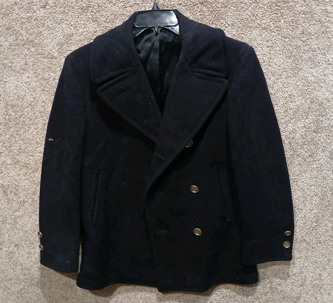 ジャケット・アウター GRAPHPAER Wool Kersey Pea Coat GRAPHPAER Wool Kersey Pea Coat Kersey Peacoat | Vintage Style