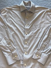 PETER MILLAR Blue 16 Regular Crown Soft Stretch Long Sleeve Button Down Shirt