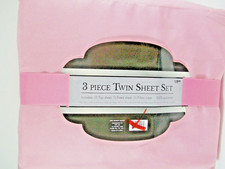 Sheet Set Twin 3 Piece  100 Polyester Pink