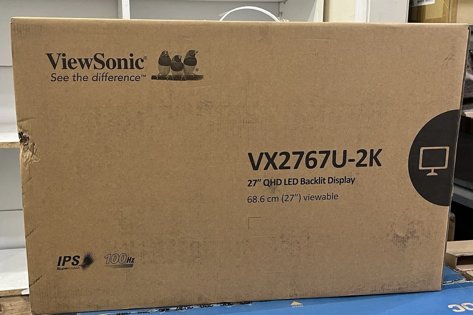 ViewSonic Gaming Monitor-VX2767U-2K 27” WQHD 1440p – 1ms, 100Hz, FreeSync, NEW - Image 4 of 4