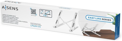 AISENS - LPS2M-173 - Adjustable Desktop Stand for Laptop/Tablet, Silver - 第 5/7 張圖片