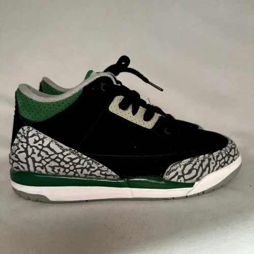 Size 3 - Nike Air Jordan 3 Retro PS Pine Green Men's Shoes - Ships Now
