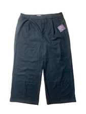 Ava  Viv Womens Plus Size High Rise Black Stretch Pants With Pockets Size 22