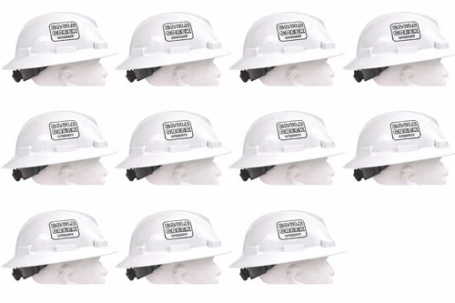 Lot 11 Dynamic Safety Hard Hats White ANSI Z89.1 New Open Box Vented Kilimanjaro