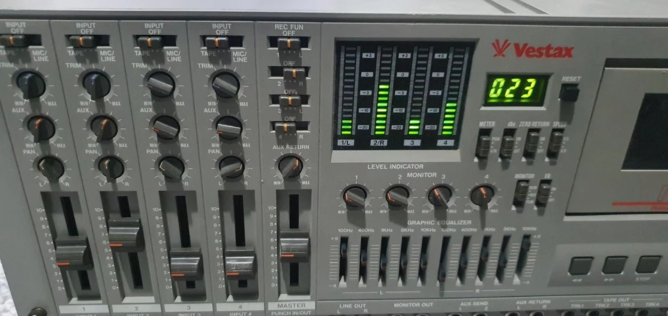 Vestax MR-44 Personal 4 Track Cassette Recorder  - Image 2 of 4