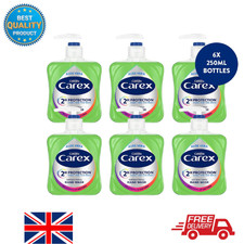 Carex Complete Original Hand Wash Aloe Vera Pump Soap Liquid Gel Pack 6x250ml UK 4.66 per litre
