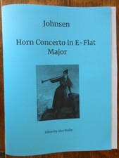 Henrik Hinrich Philip Johnsen Concerto E flat Major Horn and Strings sheet music