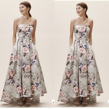 Anthropologie x BHLDN Floral strapless Dulcie Dress