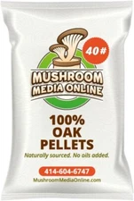 MushroomMediaOnline - 100% Oak Mushroom Pellets 10# - 240# (Free shipping)