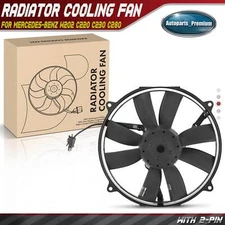 Left Engine Radiator Cooling Fan Assembly for Mercedes-Benz W202 C220 C230 C280