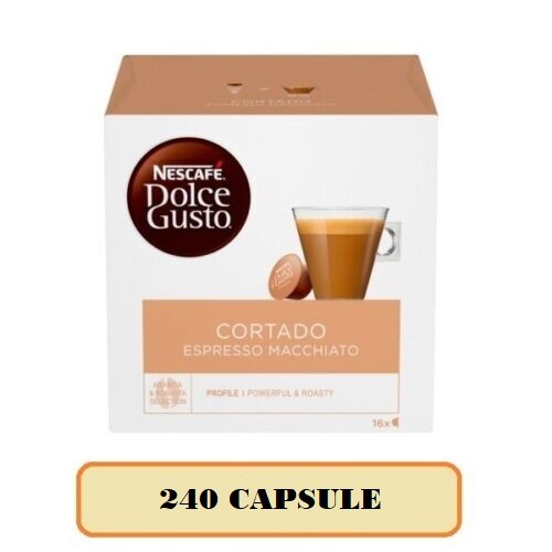 90 / 150 / 180 / 240 / 330 Capsule Caffè Nescafè Dolce Gusto Cortado Originali - Photo 5/7
