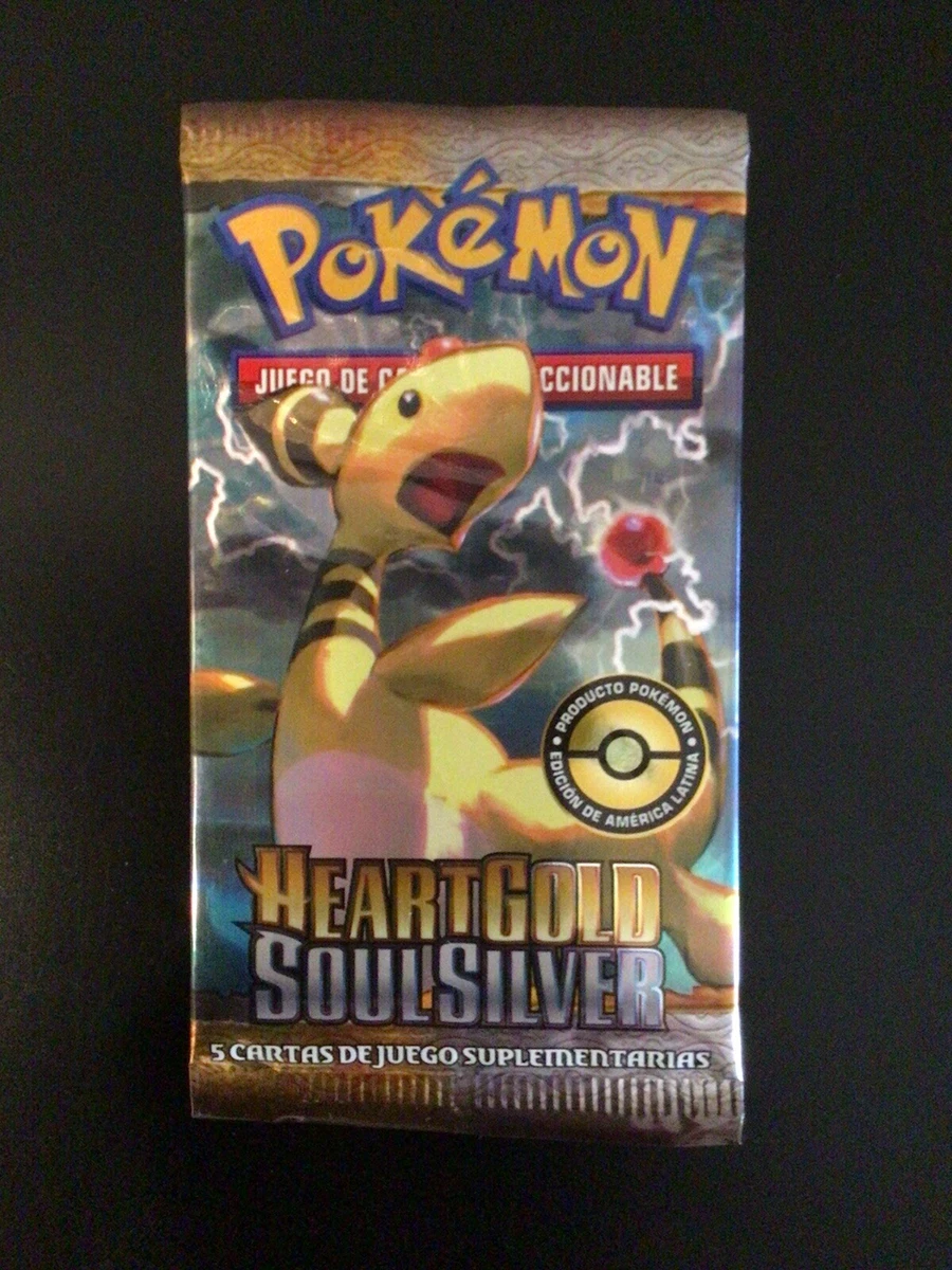 HEART GOLD SOUL SILVER BOOSTER PACK SEALED POKEMON SPANISH HGSS AMPHAROS ART