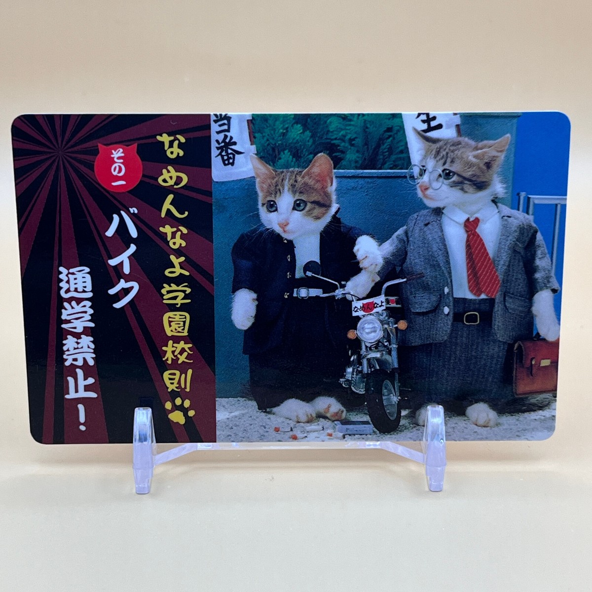 Namennayo Gakuen Nameneko Super Cat School Rules Card No.1 Satoru