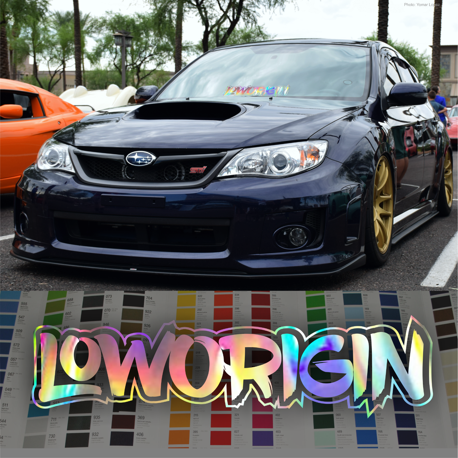 Low Origin Rainbow Chrome Sticker 24 60cm Low Standards Classic Jdm Mugen Decal Ebay