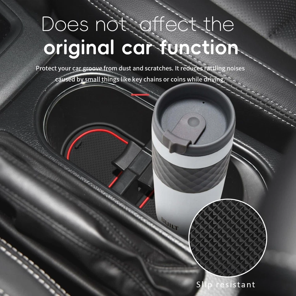 Alfombrillas antipolvo Auovo para accesorios Subaru Forester 2014-2018 posavasos interiores Foto 4 de 4