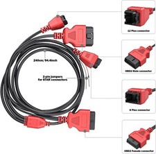 Fit For Fca For D7 D8 D9 Pad Xtool 128pin Car Diagnostic Connector Bypass Cable