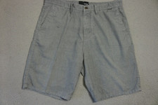 Hurley Chino Shorts Mens 36 Gray With Pockets