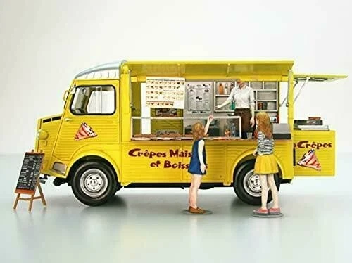 EBBRO 25013 1:24 Citroen H Crepe Móvil Con Figura Plástico Kit Modelos Coches.JP Foto 4 de 4