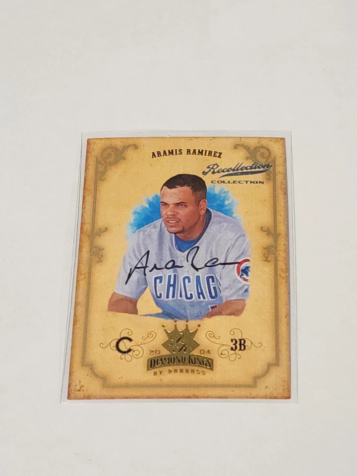 2004 年 Donruss Diamond Kings Aramis Ramirez 签名 1/1 小熊队加冕时刻 — 第 3/4 张图片