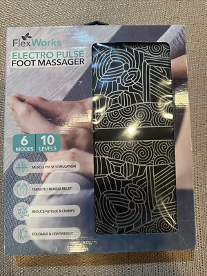 FlexWorks Electro Pulse Foot Massager 6 Modes & 10 Levels