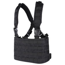 CONDOR TACTICAL OPS CHEST RIG MOLLE SYSTEM AIRSOFT SECURITY POLICE WEBBING BLACK