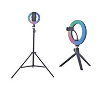 Maginon LED Ringlicht Ringleuchte Spotlight Handy Stand Stativ +Tisch Stativ