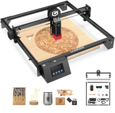 2024 Longer Ray5 40W Laser Engraver 32-bit WIFI DIY Logo Wood Cutter 400x400mm