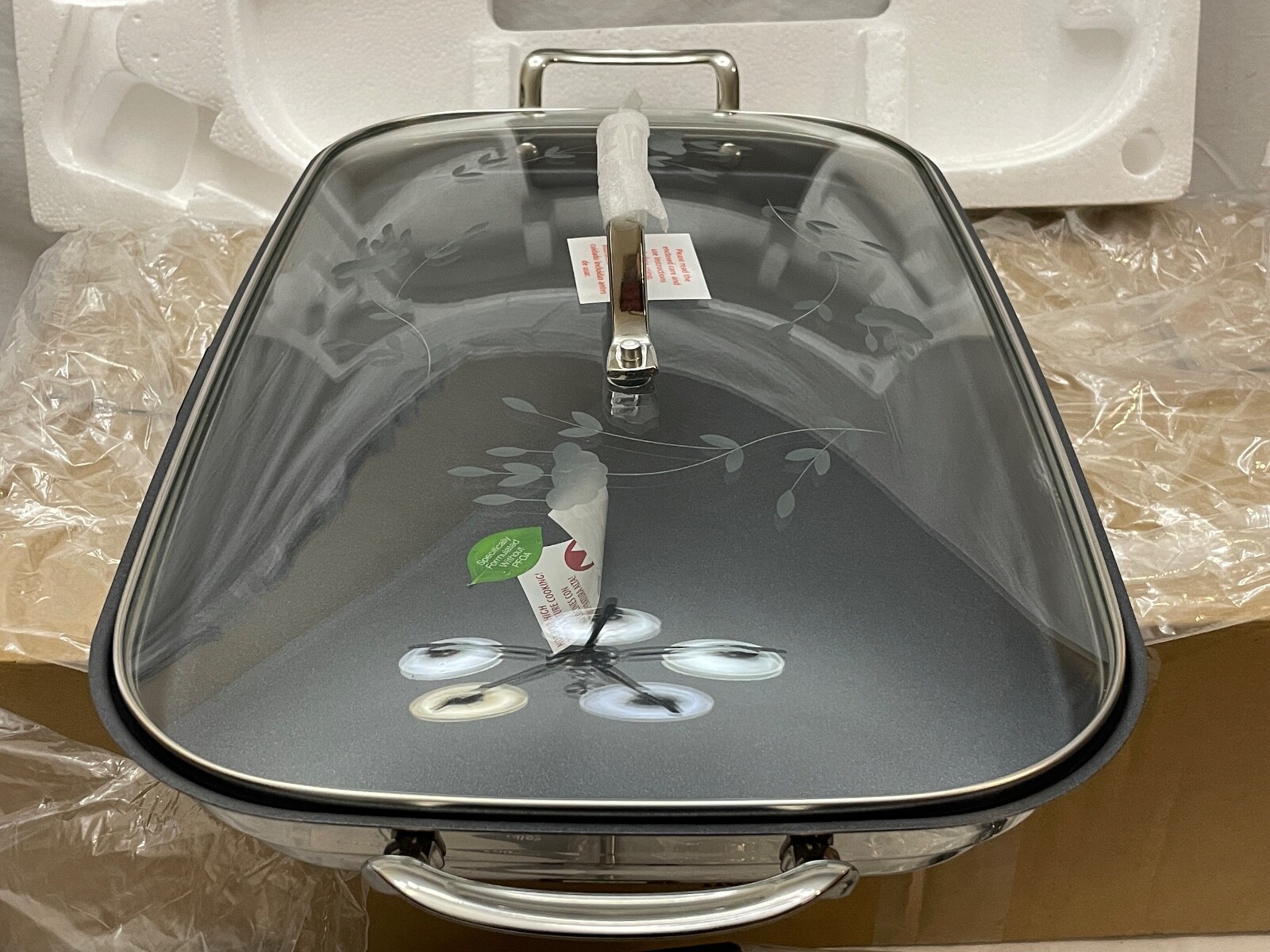 New Princess House Culinario Series Healthy Electric Double Griddle 5780 11x18" eBay