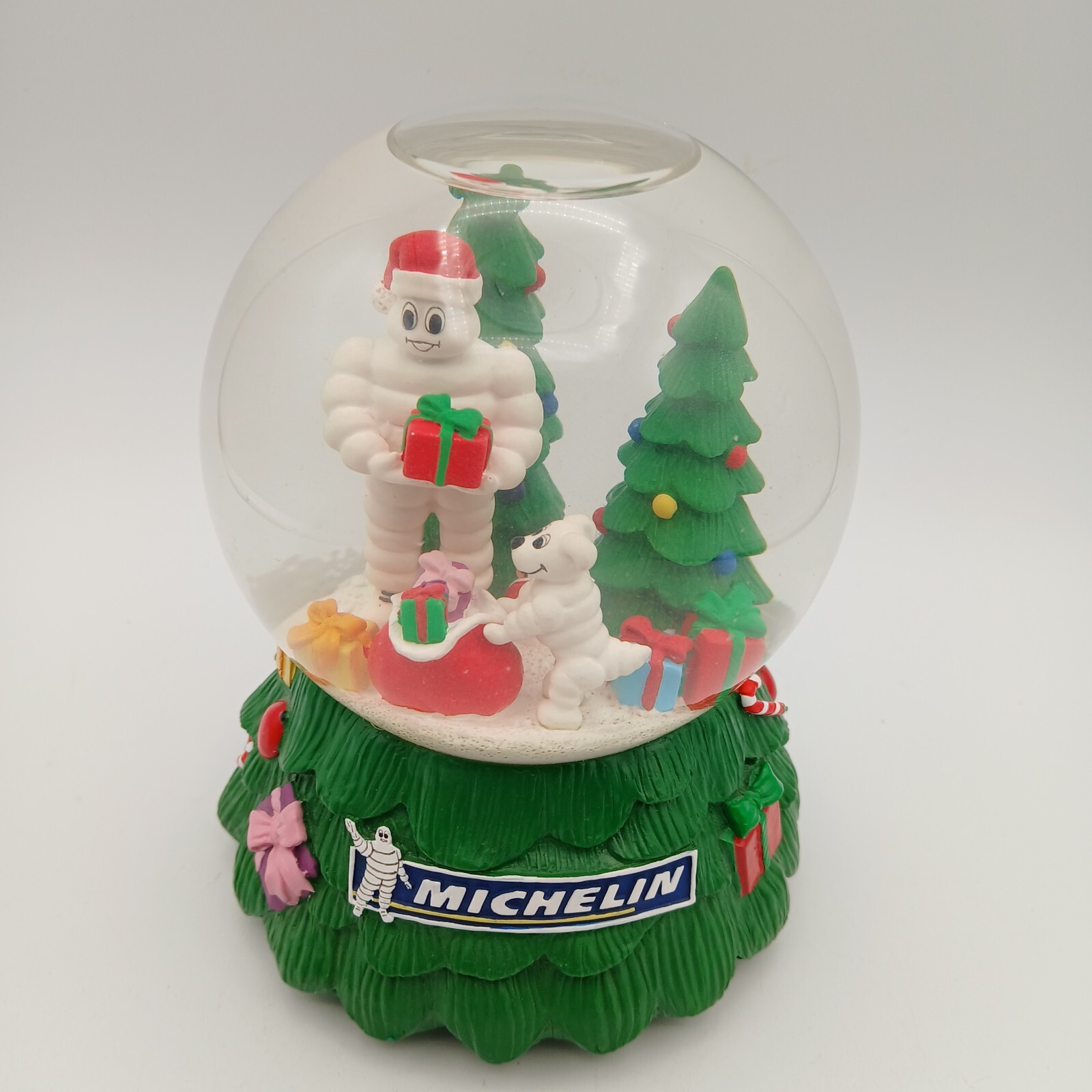 Michelin Tires Man Advertising Musical Christmas Snow Globe Winter