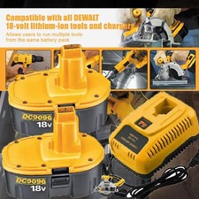 2Pack 18V XRP Battery /Charger for DEWALT DC9096-2 DW9095 DW9096 DC9098 DC9099