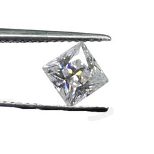 GRA Certified VVS D White Moissanite 5.5mm Princess Cut Loose Gemstone 1 Cts