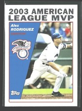 2004 Topps Series 2 #716 Alex Rodriguez 2003 AL MVP Award Texas Rangers NM/MT