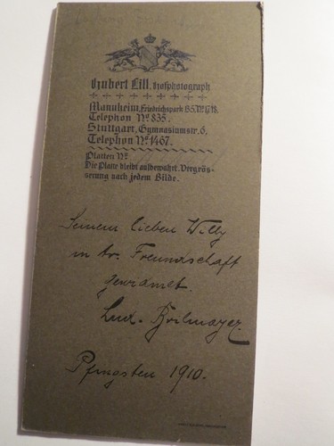 Mannheim - 1910 - Ludwig Brilmayer wohl als Schüler mit Mütze - KAB / Studentika - Picture 2 of 2
