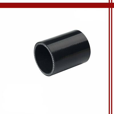 #ad #ad 2.5quot; 3 ply Straight 63mm Turbo intake High Temp Silicone Coupler Black Hose $7.18