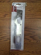 Prime-Line 11 in.   H X 5-1/2 in.   L Satin Nickel Steel Door Strike *104