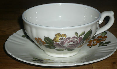 1 Teetasse +  Untertasse  HARVEST     Hutschenreuther  