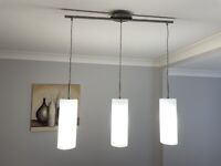 EGLO Ceiling Light Fitting X3 including Frosted Glass Shades