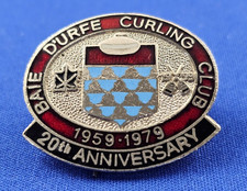 Baie D Urfe Curling Club BAIE D URFE Quebec Canada 1959-79 20th Anniversary Pin