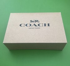 Coach Gift Box 6.5" X 4.5 X 2" Small Cute Brown Box NEW