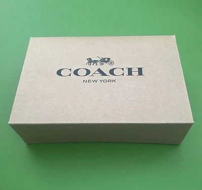 Coach Gift Box 6.5" X 4.5 X 2" Small Cute Brown Box NEW