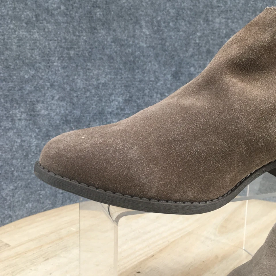 Botas Me Too para mujer 8,5 M Zola informales sin cordones botín bajo marrón gamuza tacones Foto 4 de 4