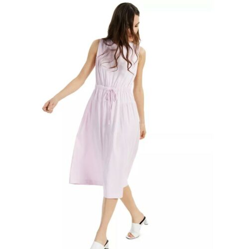 Alfani Midi Dress Small Lavender Purple Fit and Flare Grannycore Cottagecore NWT