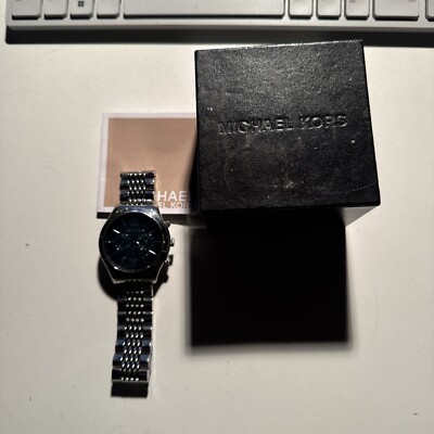 Silver Michael Kors Watch Lexington Mk-8305 | eBay display picture 2