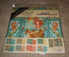 Graphic 45 Deluxe Collector's 12x12 Scrapbook Kit ~ Mermaids Under the Sea...NIP